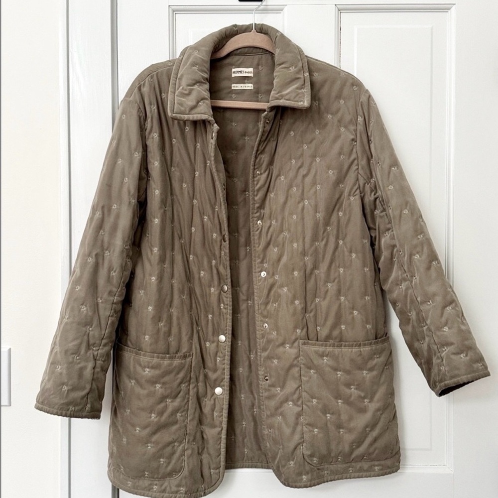 Hermes Vintage quilted Paddock Jacket